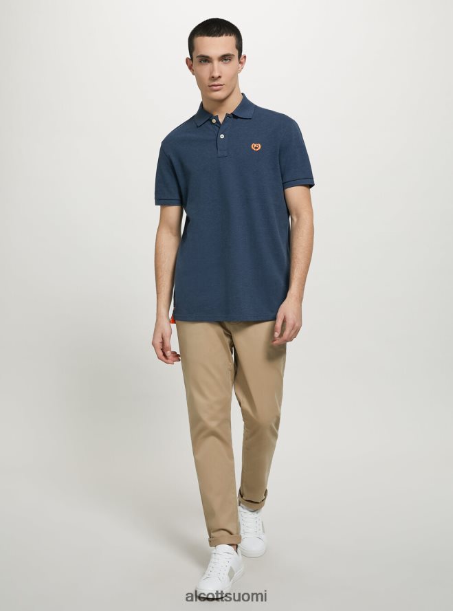 vaatetus fi Alcott miehet puuvillainen pikee poolopaita brodeerauksella wh3 valkoinen HL28P0719