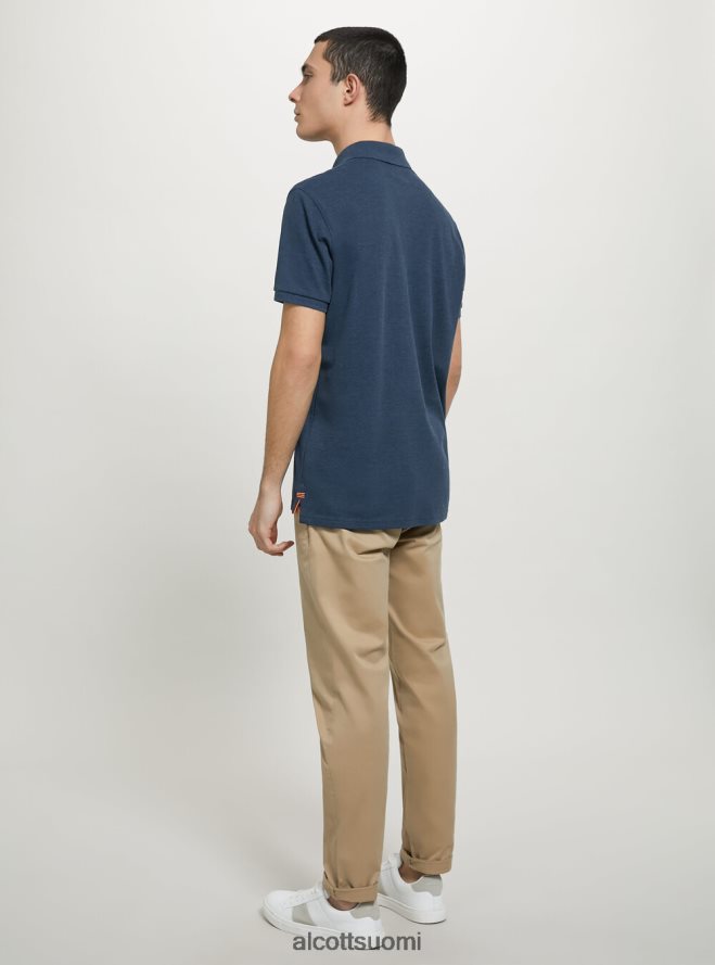 vaatetus fi Alcott miehet puuvillainen pikee poolopaita brodeerauksella wh3 valkoinen HL28P0719