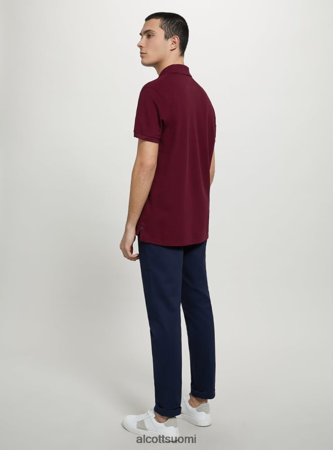 vaatetus fi Alcott miehet puuvillainen pikee poolopaita brodeerauksella wh3 valkoinen HL28P0771