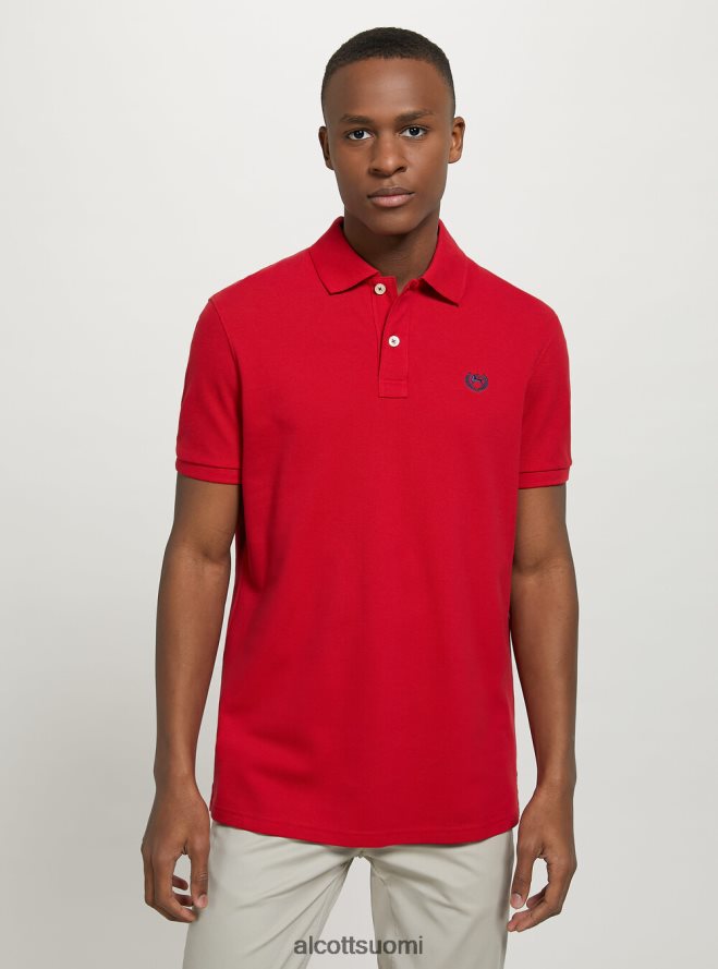 vaatetus fi Alcott miehet puuvillainen pikee poolopaita brodeerauksella wh3 valkoinen HL28P0772