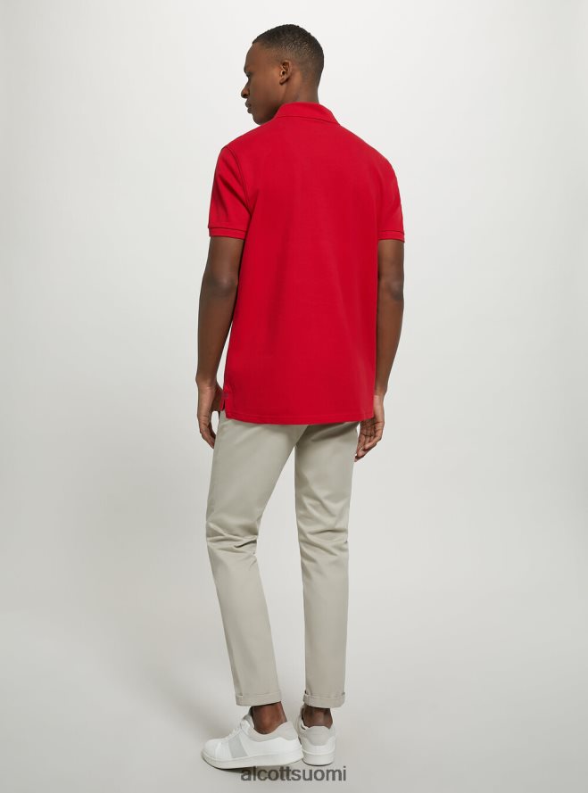 vaatetus fi Alcott miehet puuvillainen pikee poolopaita brodeerauksella wh3 valkoinen HL28P0772