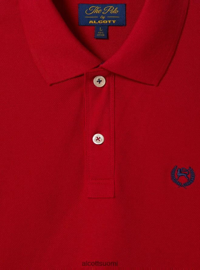 vaatetus fi Alcott miehet puuvillainen pikee poolopaita brodeerauksella wh3 valkoinen HL28P0772