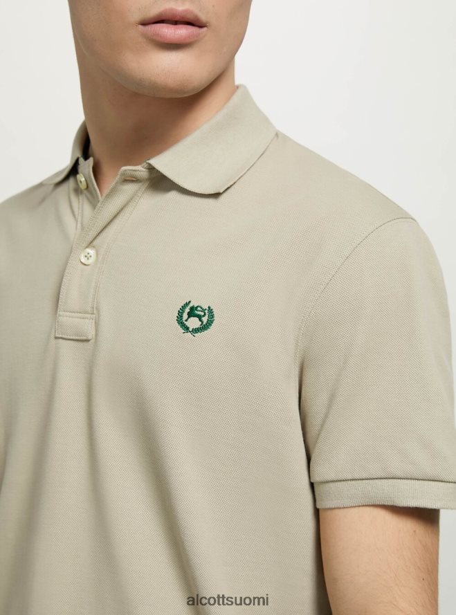 vaatetus fi Alcott miehet puuvillainen pikee poolopaita brodeerauksella wh3 valkoinen HL28P0845