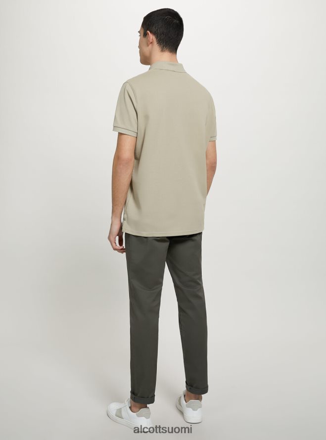 vaatetus fi Alcott miehet puuvillainen pikee poolopaita brodeerauksella wh3 valkoinen HL28P0845