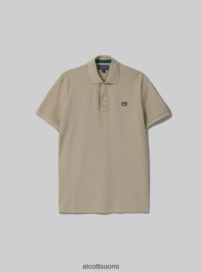 vaatetus fi Alcott miehet puuvillainen pikee poolopaita brodeerauksella wh3 valkoinen HL28P0845