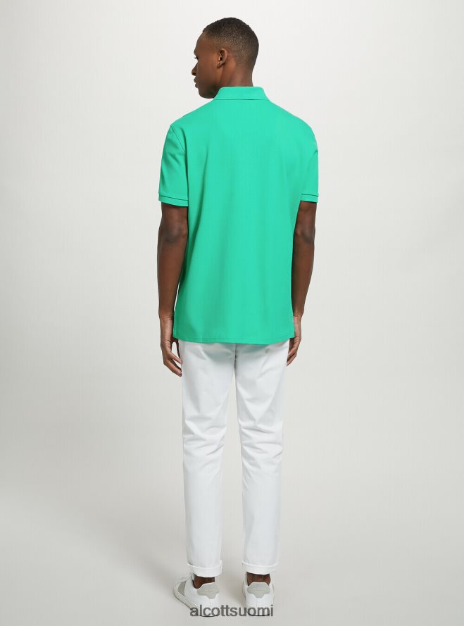 vaatetus fi Alcott miehet puuvillainen pikee poolopaita brodeerauksella wh3 valkoinen HL28P0846