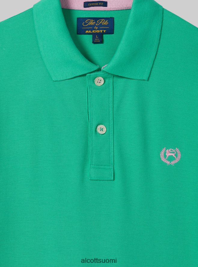 vaatetus fi Alcott miehet puuvillainen pikee poolopaita brodeerauksella wh3 valkoinen HL28P0846