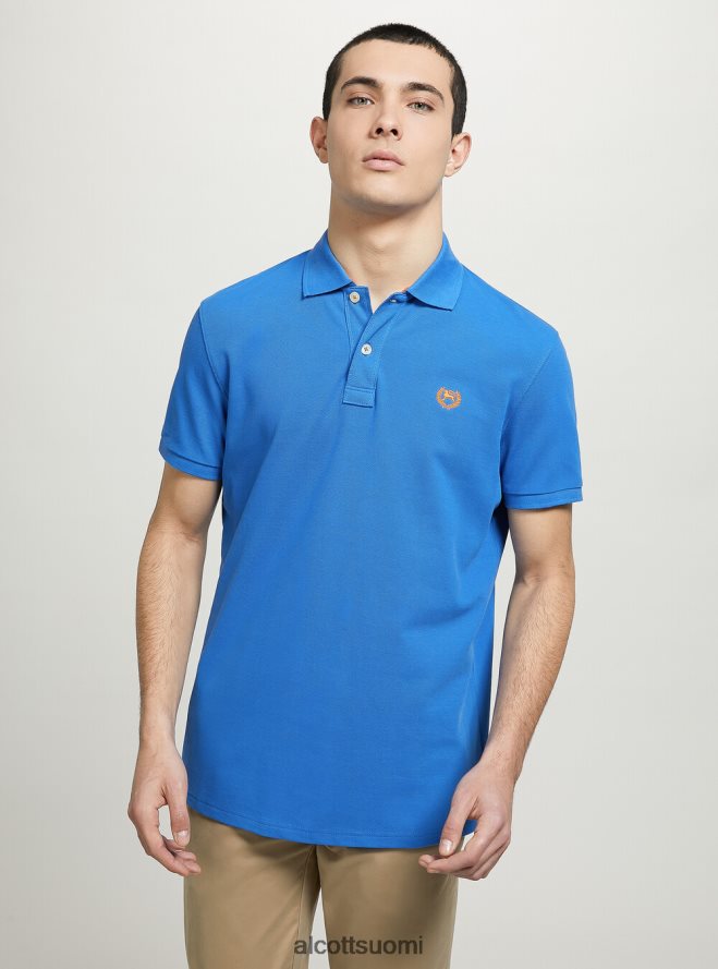 vaatetus fi Alcott miehet puuvillainen pikee poolopaita brodeerauksella wh3 valkoinen HL28P0847