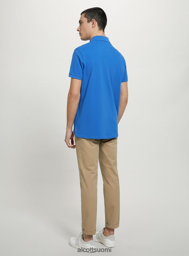 vaatetus fi Alcott miehet puuvillainen pikee poolopaita brodeerauksella wh3 valkoinen HL28P0847