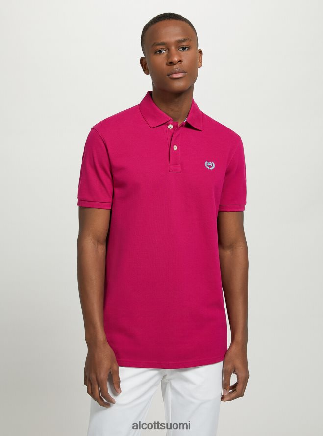 vaatetus fi Alcott miehet puuvillainen pikee poolopaita brodeerauksella wh3 valkoinen HL28P0848