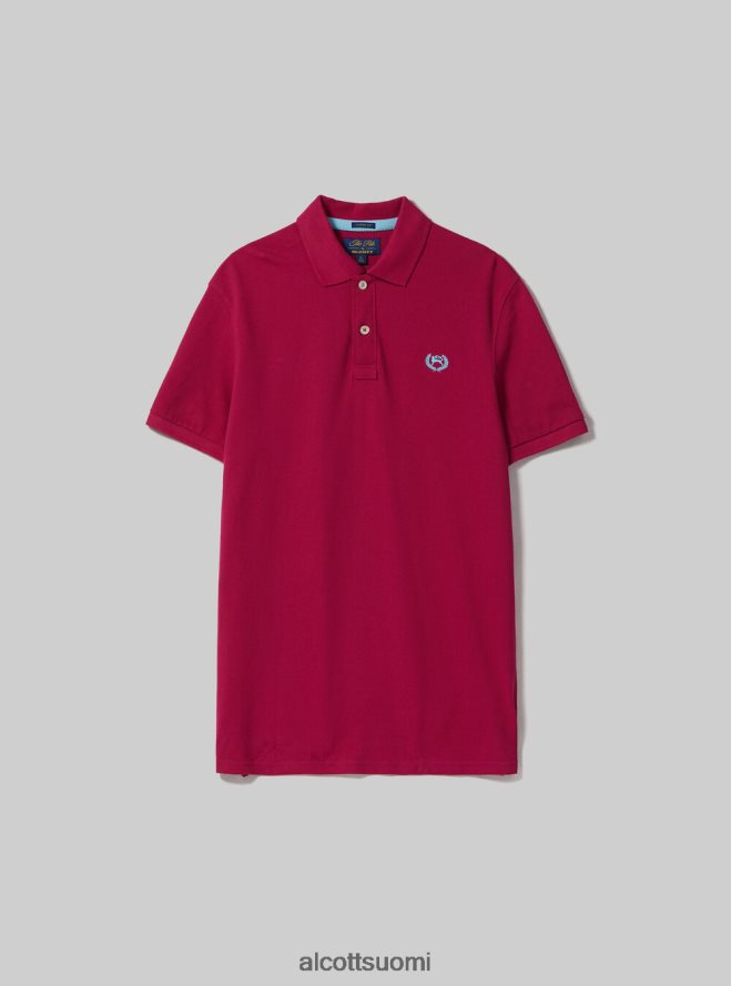 vaatetus fi Alcott miehet puuvillainen pikee poolopaita brodeerauksella wh3 valkoinen HL28P0848