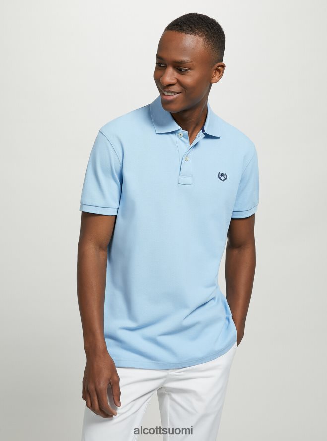 vaatetus fi Alcott miehet puuvillainen pikee poolopaita brodeerauksella wh3 valkoinen HL28P0947