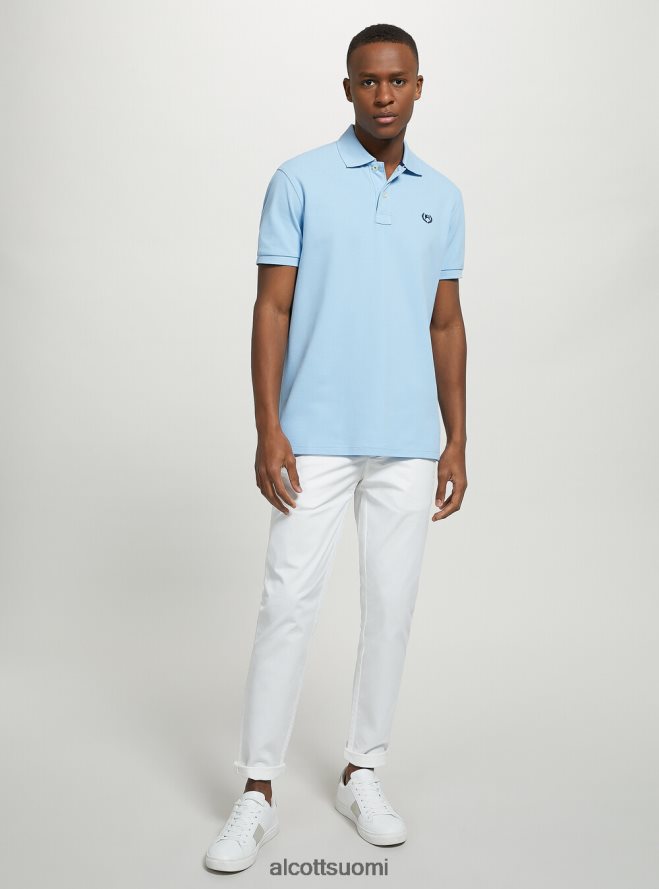 vaatetus fi Alcott miehet puuvillainen pikee poolopaita brodeerauksella wh3 valkoinen HL28P0947