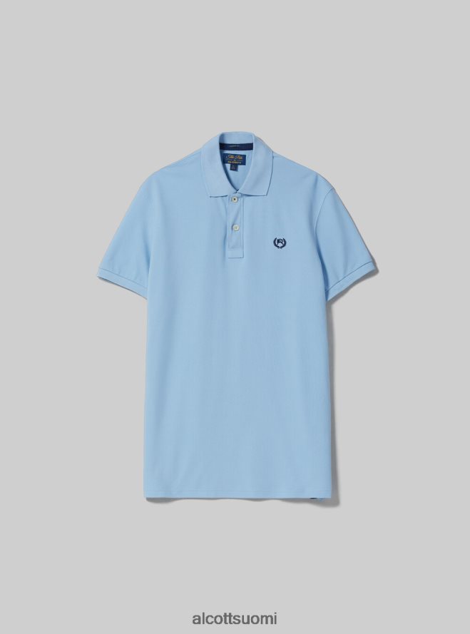 vaatetus fi Alcott miehet puuvillainen pikee poolopaita brodeerauksella wh3 valkoinen HL28P0947