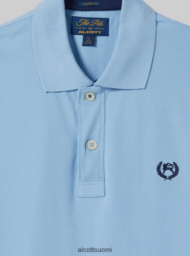 vaatetus fi Alcott miehet puuvillainen pikee poolopaita brodeerauksella wh3 valkoinen HL28P0947