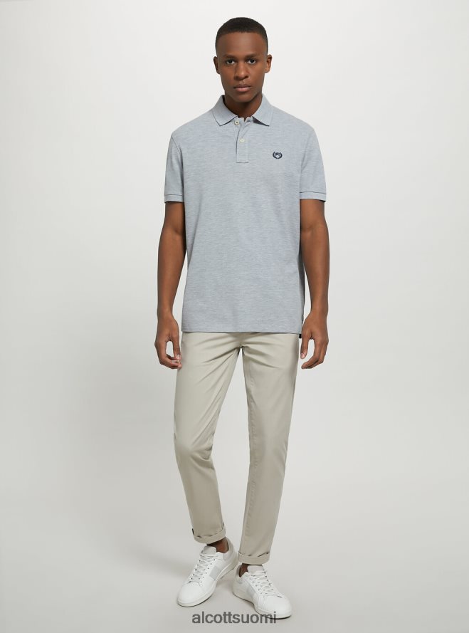 vaatetus fi Alcott miehet puuvillainen pikee poolopaita brodeerauksella wh3 valkoinen HL28P0969