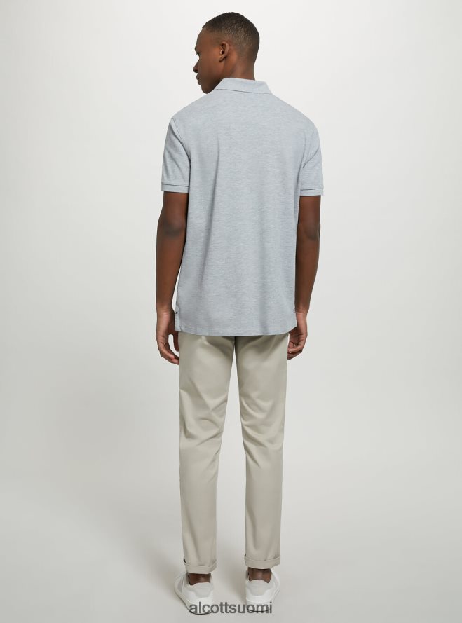 vaatetus fi Alcott miehet puuvillainen pikee poolopaita brodeerauksella wh3 valkoinen HL28P0969