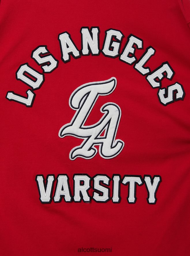 vaatetus fi Alcott miehet puuvillainen poolopaita, jossa yliopistomerkki c0020 luonnonvalkoinen HL28P0796