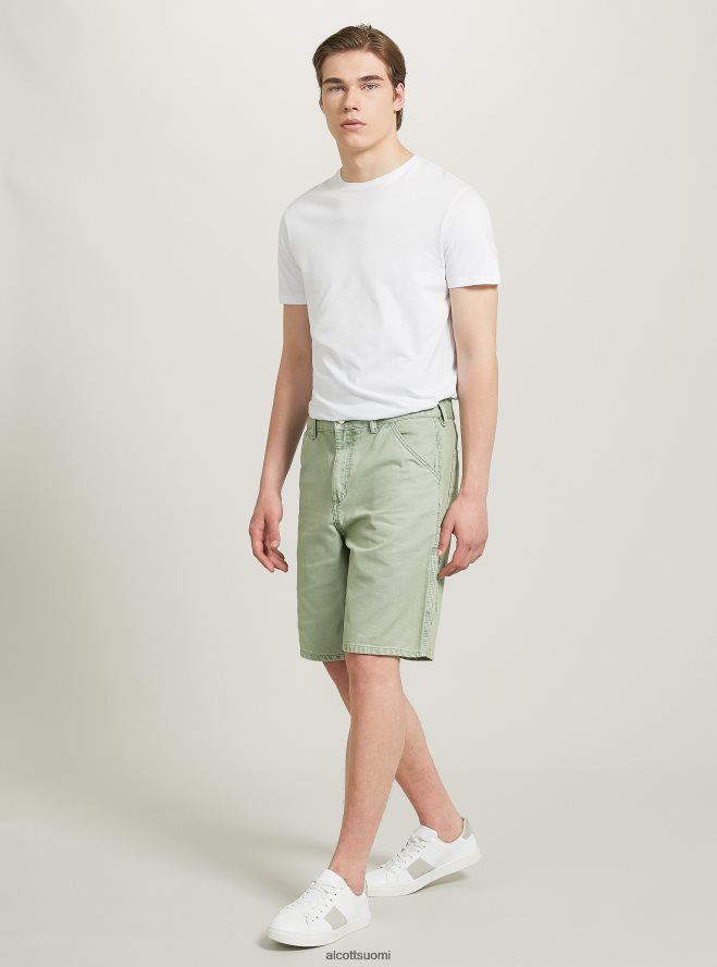 vaatetus fi Alcott miehet bermuda kangaspuuseppä gn3 vihreä valo HL28P01036