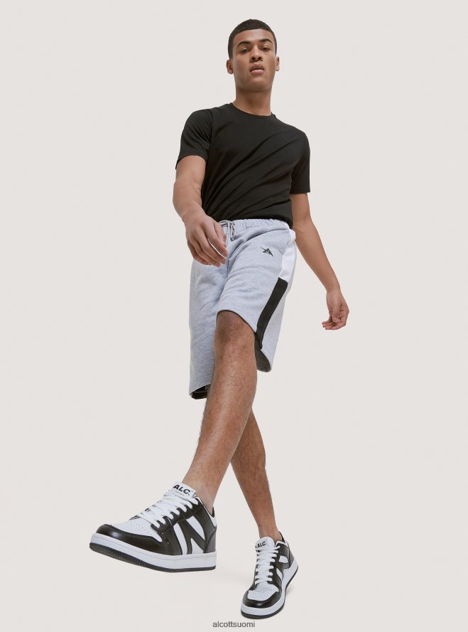 vaatetus fi Alcott miehet lyhyet pehmeät puuvillahousut printillä musta HL28P01103