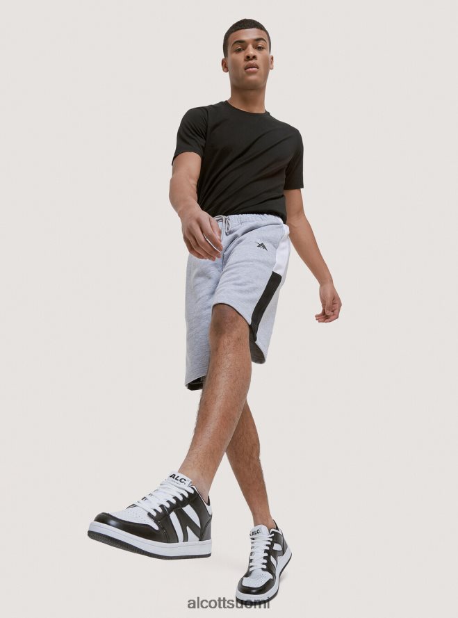 vaatetus fi Alcott miehet lyhyet pehmeät puuvillahousut printillä musta HL28P01103