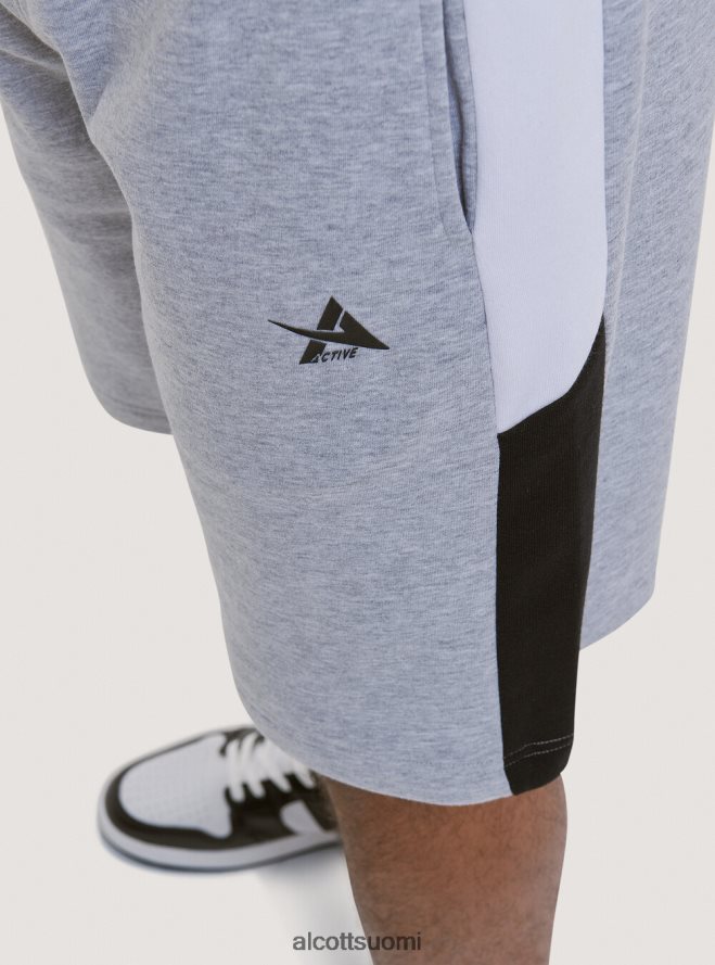 vaatetus fi Alcott miehet lyhyet pehmeät puuvillahousut printillä musta HL28P01103