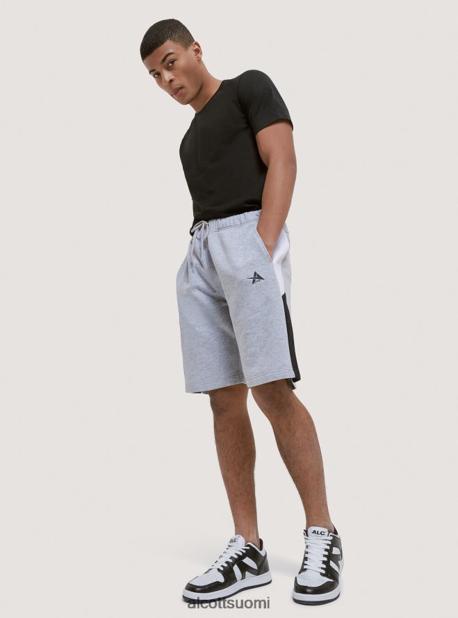 vaatetus fi Alcott miehet lyhyet pehmeät puuvillahousut printillä musta HL28P01103