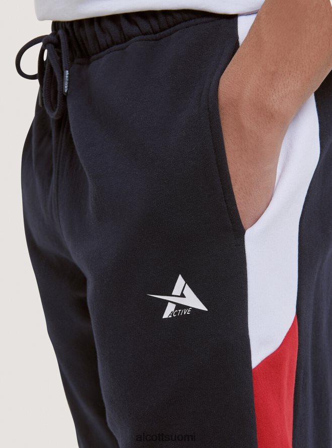 vaatetus fi Alcott miehet lyhyet pehmeät puuvillahousut printillä musta HL28P0799