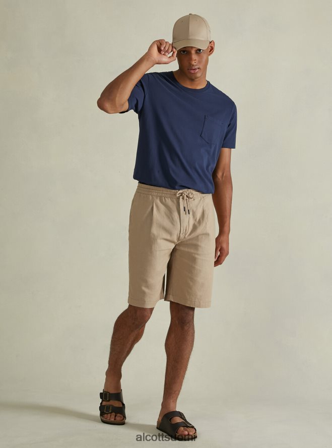 vaatetus fi Alcott miehet pellavaiset bermuda-shortsit kiristysnyörillä wh2 valkoinen HL28P01038