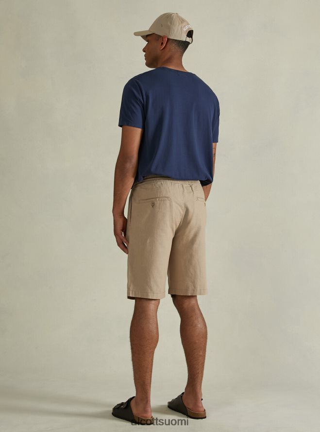 vaatetus fi Alcott miehet pellavaiset bermuda-shortsit kiristysnyörillä wh2 valkoinen HL28P01038