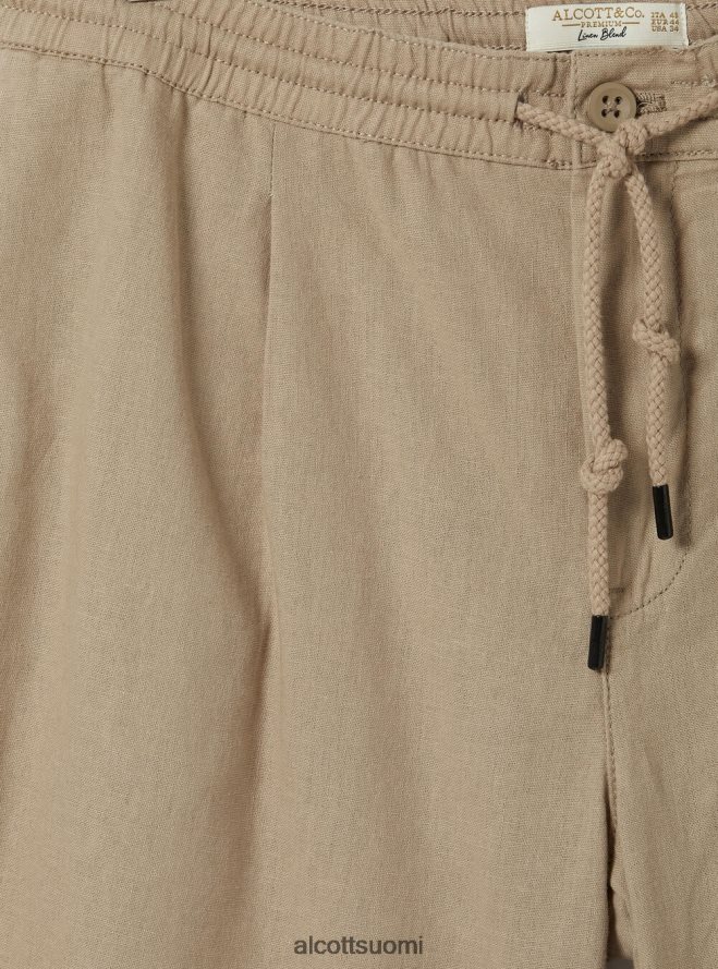 vaatetus fi Alcott miehet pellavaiset bermuda-shortsit kiristysnyörillä wh2 valkoinen HL28P01038