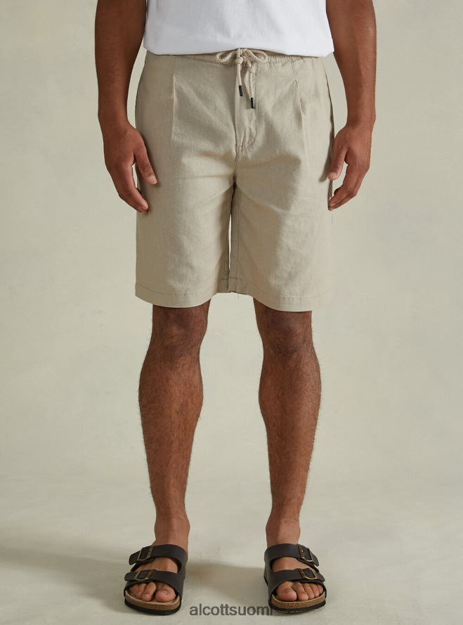 vaatetus fi Alcott miehet pellavaiset bermuda-shortsit kiristysnyörillä wh2 valkoinen HL28P0594