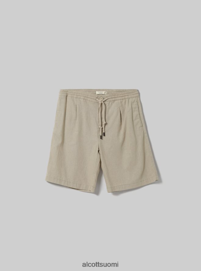 vaatetus fi Alcott miehet pellavaiset bermuda-shortsit kiristysnyörillä wh2 valkoinen HL28P0594
