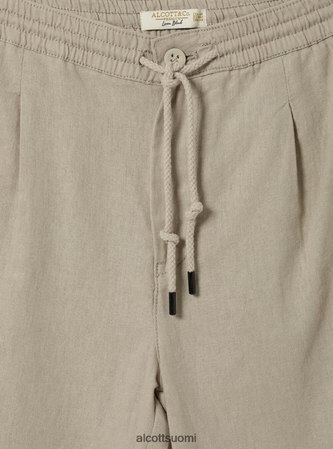 vaatetus fi Alcott miehet pellavaiset bermuda-shortsit kiristysnyörillä wh2 valkoinen HL28P0594