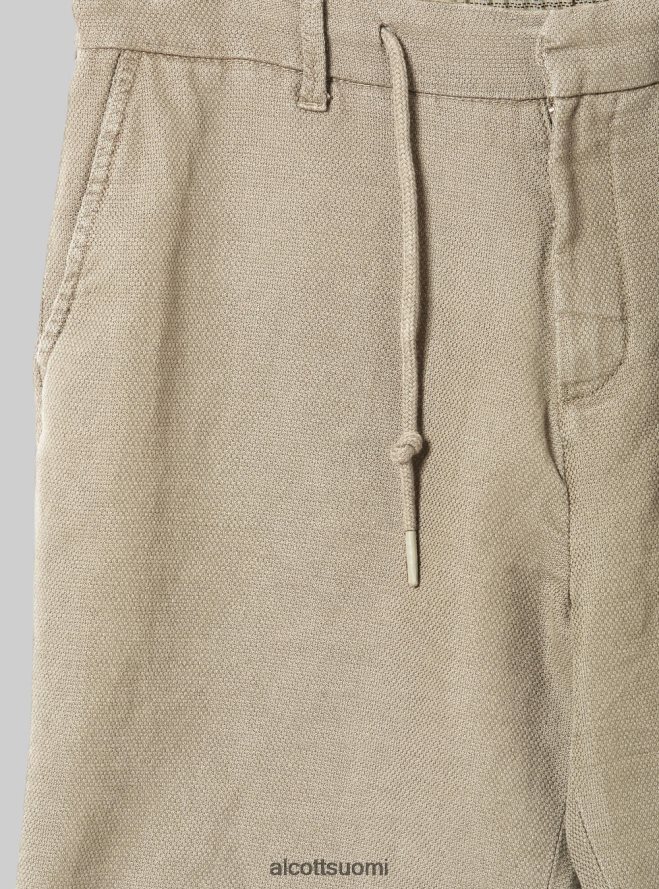 vaatetus fi Alcott miehet pellavasekoite bermuda shortsit kiristysnyörillä vyötäröllä bg2 beige keskikokoinen HL28P0626