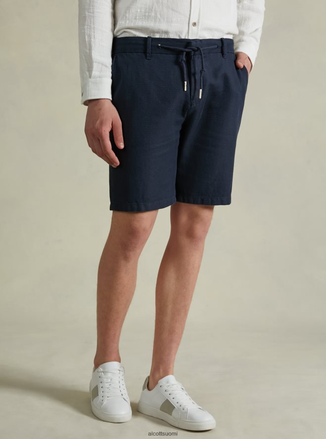 vaatetus fi Alcott miehet pellavasekoite bermuda shortsit kiristysnyörillä vyötäröllä bg2 beige keskikokoinen HL28P0759