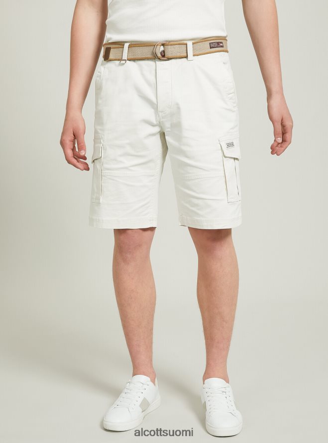 vaatetus fi Alcott miehet puuvilla cargo bermuda kangasvyöllä ky2 kaky medium HL28P0624