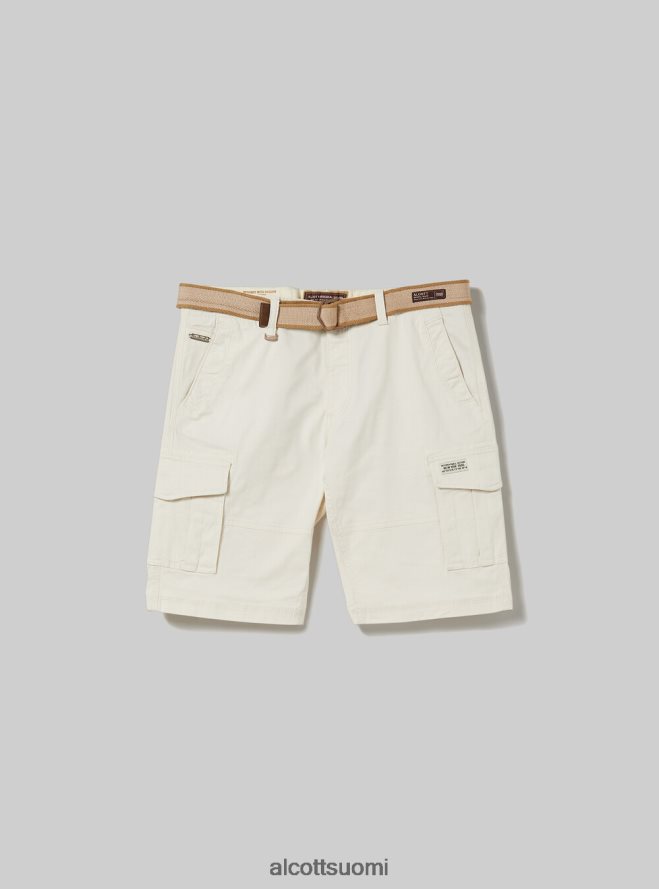 vaatetus fi Alcott miehet puuvilla cargo bermuda kangasvyöllä ky2 kaky medium HL28P0624