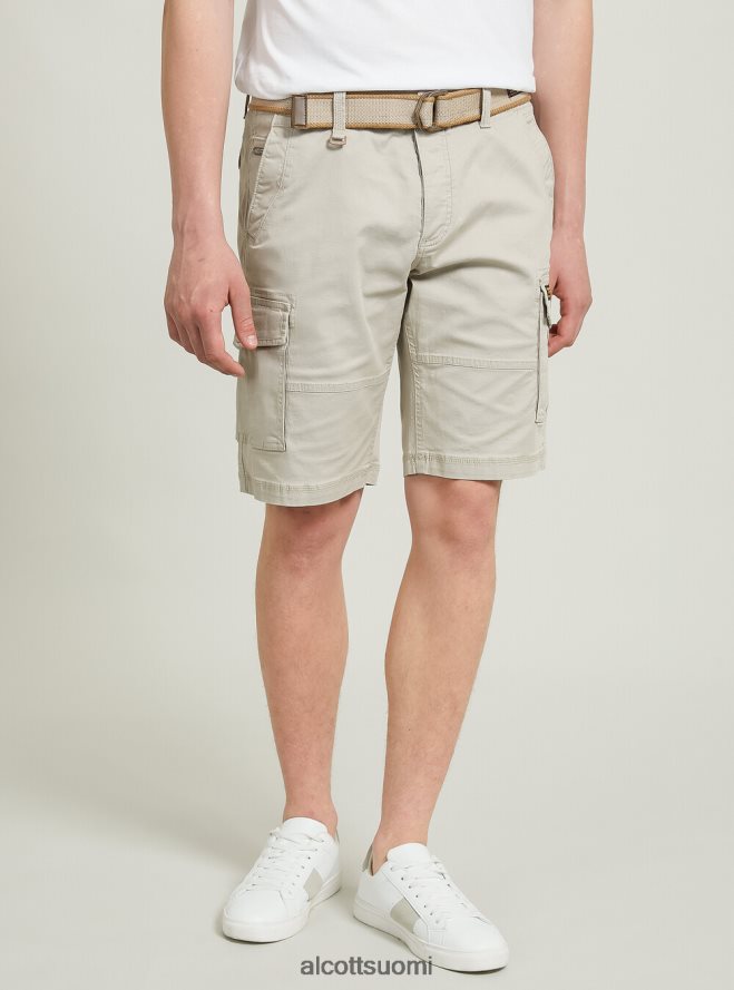 vaatetus fi Alcott miehet puuvilla cargo bermuda kangasvyöllä ky2 kaky medium HL28P0632