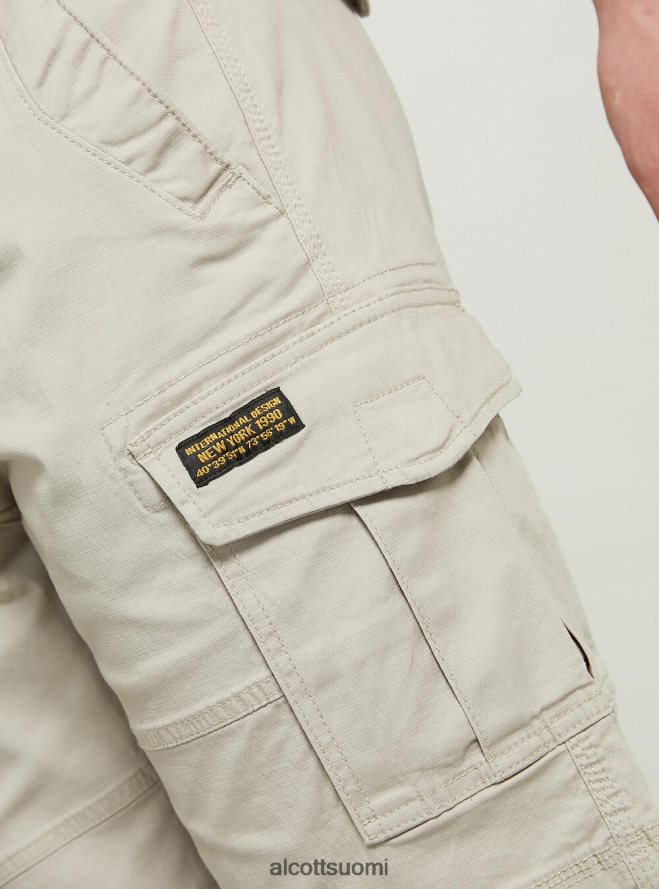 vaatetus fi Alcott miehet puuvilla cargo bermuda kangasvyöllä ky2 kaky medium HL28P0632