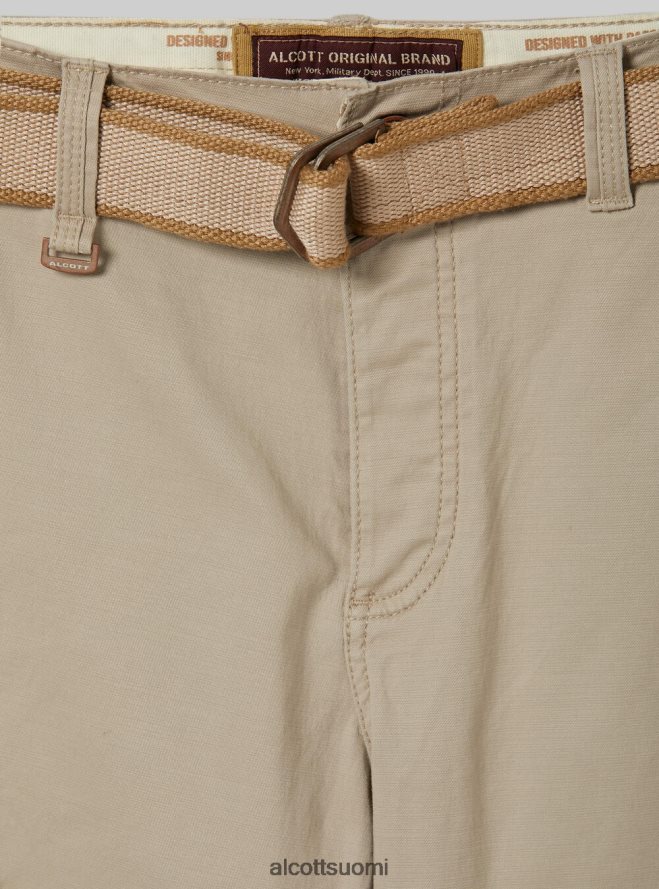vaatetus fi Alcott miehet puuvilla cargo bermuda kangasvyöllä ky2 kaky medium HL28P0632