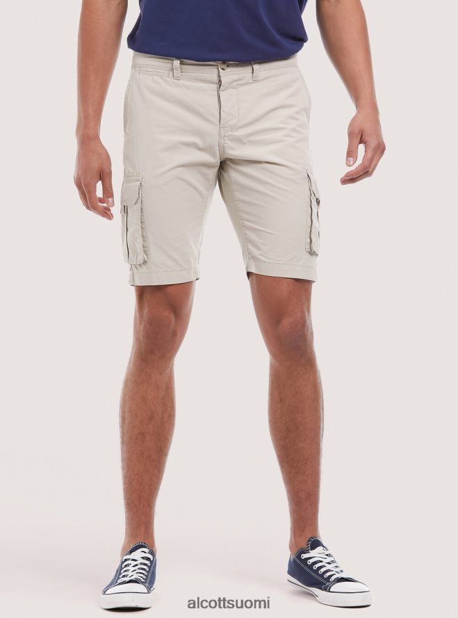 vaatetus fi Alcott miehet puuvillaiset bermuda-shortsit isoilla taskuilla c0586 ecru HL28P0854