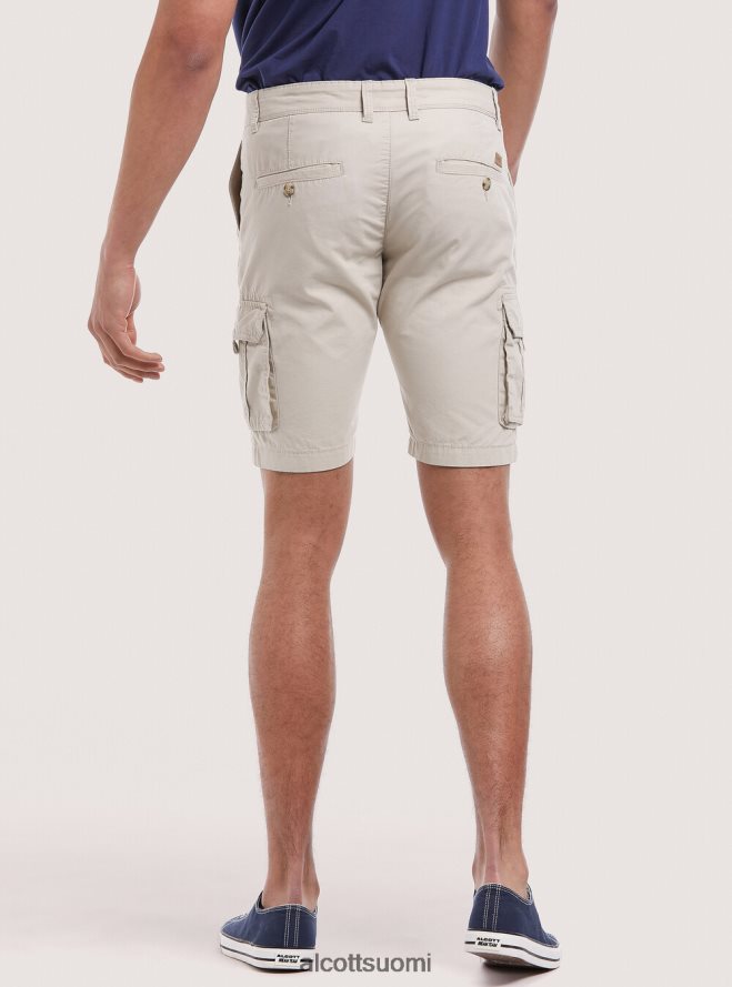 vaatetus fi Alcott miehet puuvillaiset bermuda-shortsit isoilla taskuilla c0586 ecru HL28P0854