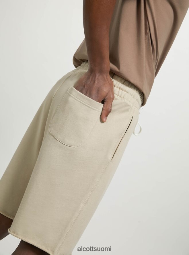 vaatetus fi Alcott miehet puuvillaiset jogger bermuda shortsit bk1 musta HL28P01061