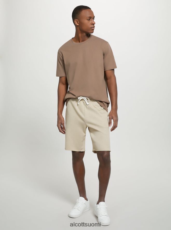 vaatetus fi Alcott miehet puuvillaiset jogger bermuda shortsit bk1 musta HL28P01061