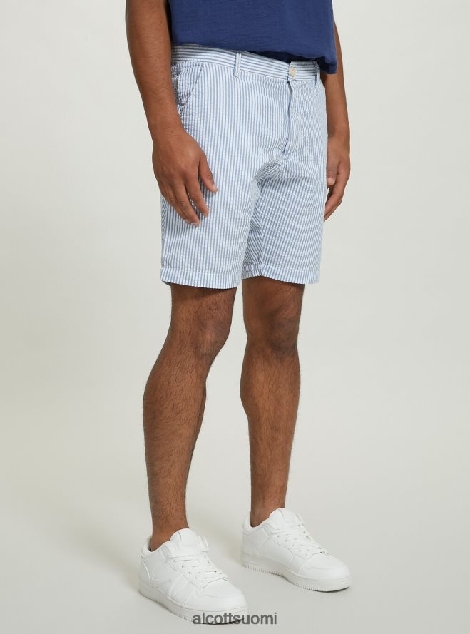 vaatetus fi Alcott miehet raidalliset puuvilla-bermuda-shortsit az3 azurre valo HL28P0608