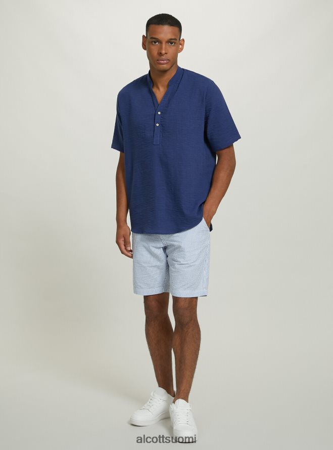 vaatetus fi Alcott miehet raidalliset puuvilla-bermuda-shortsit az3 azurre valo HL28P0608