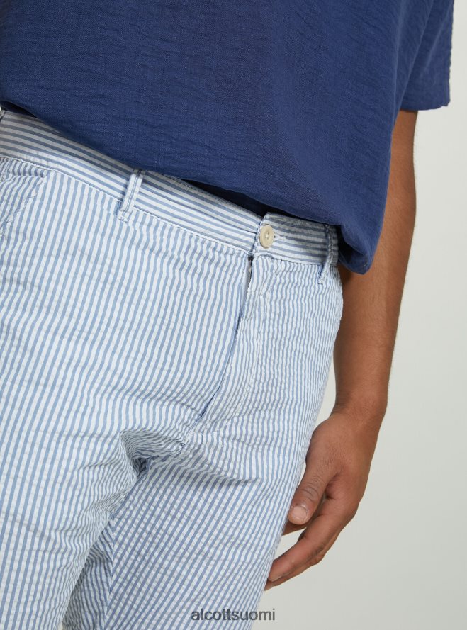 vaatetus fi Alcott miehet raidalliset puuvilla-bermuda-shortsit az3 azurre valo HL28P0608