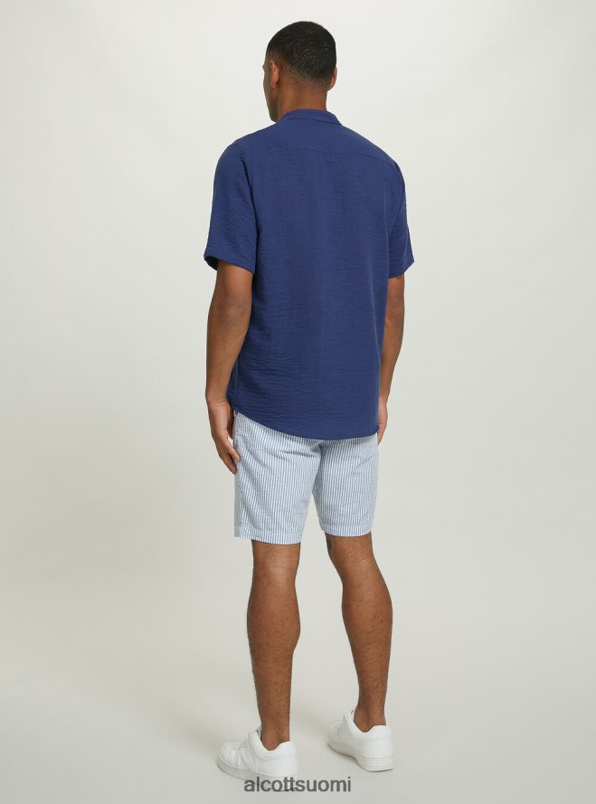 vaatetus fi Alcott miehet raidalliset puuvilla-bermuda-shortsit az3 azurre valo HL28P0608