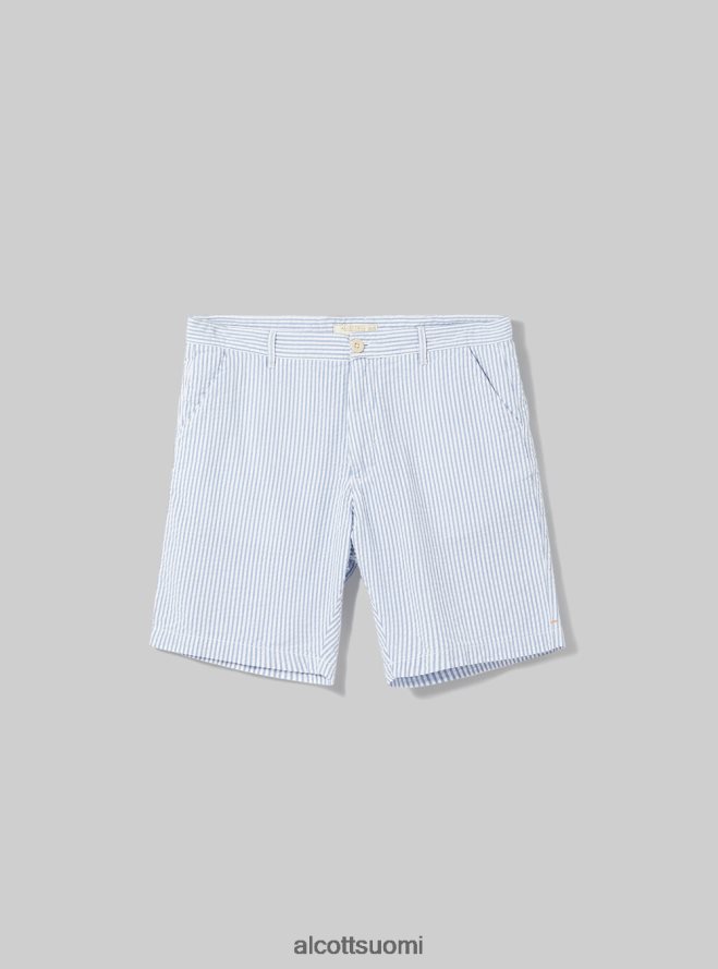 vaatetus fi Alcott miehet raidalliset puuvilla-bermuda-shortsit az3 azurre valo HL28P0608